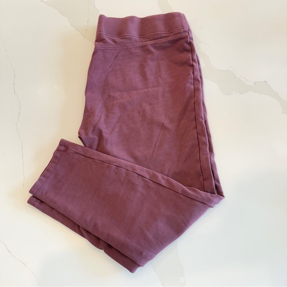 LOFT Women's Mauve Leggings Size XL Stretchy Waistband Casual Ankle Length - Picture 1 of 8